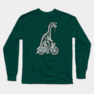 SEEMBO Dinosaur Cycling Bicycle Bicycling Biking Riding Bike Long Sleeve T-Shirt